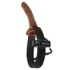 CHOCOLATE DREAM 10'' VIBRATING HOLLOW STRAP ON